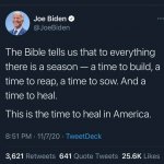Joe Biden tweet 11/7/20 meme