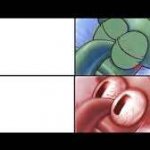 Sleep then Awake Squidward meme