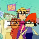 Parappa and the bois going to da shops | my mom checking if there's any discounts; me that already knew e we're going to the shop since the start; my brother that never saw a shop before | image tagged in parappa and the bois going to da shops | made w/ Imgflip meme maker