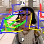 Lord Faaquad pointing | LE; LE | image tagged in lord faaquad pointing | made w/ Imgflip meme maker