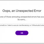 Soundtrap Unexpected Error