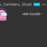 Cemetery's Announcement