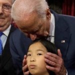 Biden around kids