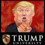 Trump University finger point