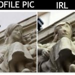 this. keeps. happening. | PROFILE PIC; IRL | image tagged in art restoration fail,profile picture,irl,sculpture,spain,again | made w/ Imgflip meme maker