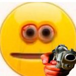 Cursed Emoji pointing gun Meme Generator - Imgflip