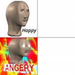 meme man happy angery