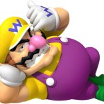 Laying down wario