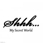 B.B | My Secret World | image tagged in b b | made w/ Imgflip meme maker