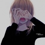 crying anime girl