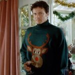 Mark Darcy in a Reindeer Sweater
