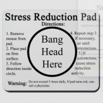 stress reduction pad