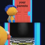 Wow look nothing! | your parents | image tagged in wow look nothing,pie charts,memes,gifs,funny,ha ha tags go brr | made w/ Imgflip meme maker