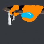 orange has a gun meme