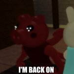 Back on imgflip | I'M BACK ON IMGFLIP GUYS!!!! | image tagged in oh no parasee | made w/ Imgflip meme maker