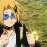 Denki Kaminari with the cool shades meme