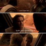 Padme Falls off the ship