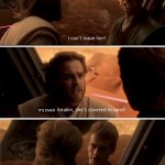 Padme? Who's Padme? | *FALLS OFF*; IT'S OVER; PADME? WHO'S PADME? | image tagged in padme falls off the ship | made w/ Imgflip meme maker