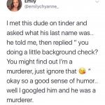 Tinder Murderer