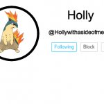 Holly announcement template
