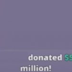 X donated $5 million