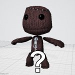 what | ? | image tagged in sackboy t-pose,what,interrogation sign,sackboy,littlebigplanet | made w/ Imgflip meme maker