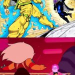 Dio vs Jotaro but its Jasper vs Steven | REMEMBER DIO VS JOTARO? THIS IS THEM NOW | image tagged in steven universe future deleted scene | made w/ Imgflip meme maker