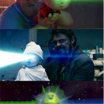 The Boys vs Incredibles laser babies meme