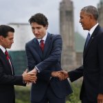 Obama, Justin Trudeau Handshake meme