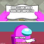 Purple Pointer (Among Us) Meme Generator - Imgflip