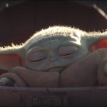 Baby Yoda using the force meme