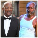 Samuel L Jackson Before and After | How I act at home; How I act at school | image tagged in samuel l jackson before and after | made w/ Imgflip meme maker