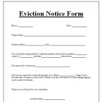 Blank Eviction Notice Form