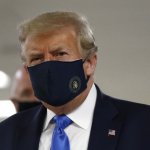 Trump wearing mask