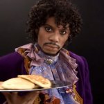 Prince with pancakes