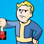 Vault Boy Thumbs Down | image tagged in vault boy thumbs down | made w/ Imgflip meme maker