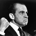 Richard Nixon fist meme