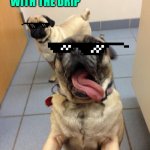 pug love | I SEE YOU WITH THE DRIP | image tagged in pug love | made w/ Imgflip meme maker