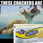 Sid Salty | THESE CRACKERS ARE | image tagged in sid salty | made w/ Imgflip meme maker