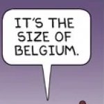 It's the size of Belgium