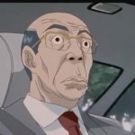 anime guy in car GIF Template
