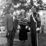 Trump at military school with his parents meme