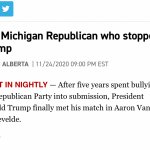 The Michigan Republican who stopped Trump