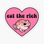 Eat the rich frog meme