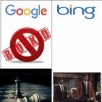 Google vs. Bing censorship meme