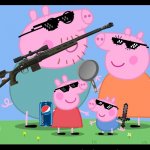 PEPPA PIG FAMILY GANG | THIS IS... PEPPA PIG GANG | image tagged in peppa pig family | made w/ Imgflip meme maker