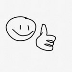 Drawing thumps up