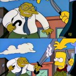 Hans Moleman Knife meme