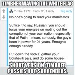 Timber surrenders