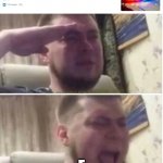 Crying salute | F | image tagged in crying salute,florida man | made w/ Imgflip meme maker